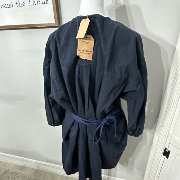 Lucky Brand Blue Long Sleeve Dolman Dress - Picture 4 of 6